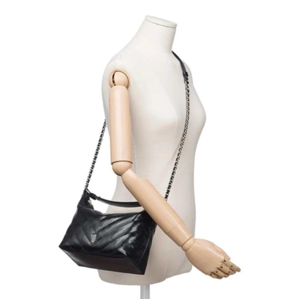 J.ESTINA ILLY SM Hobo Tote Shoulder Cross Bag Black / from Seoul, Korea
