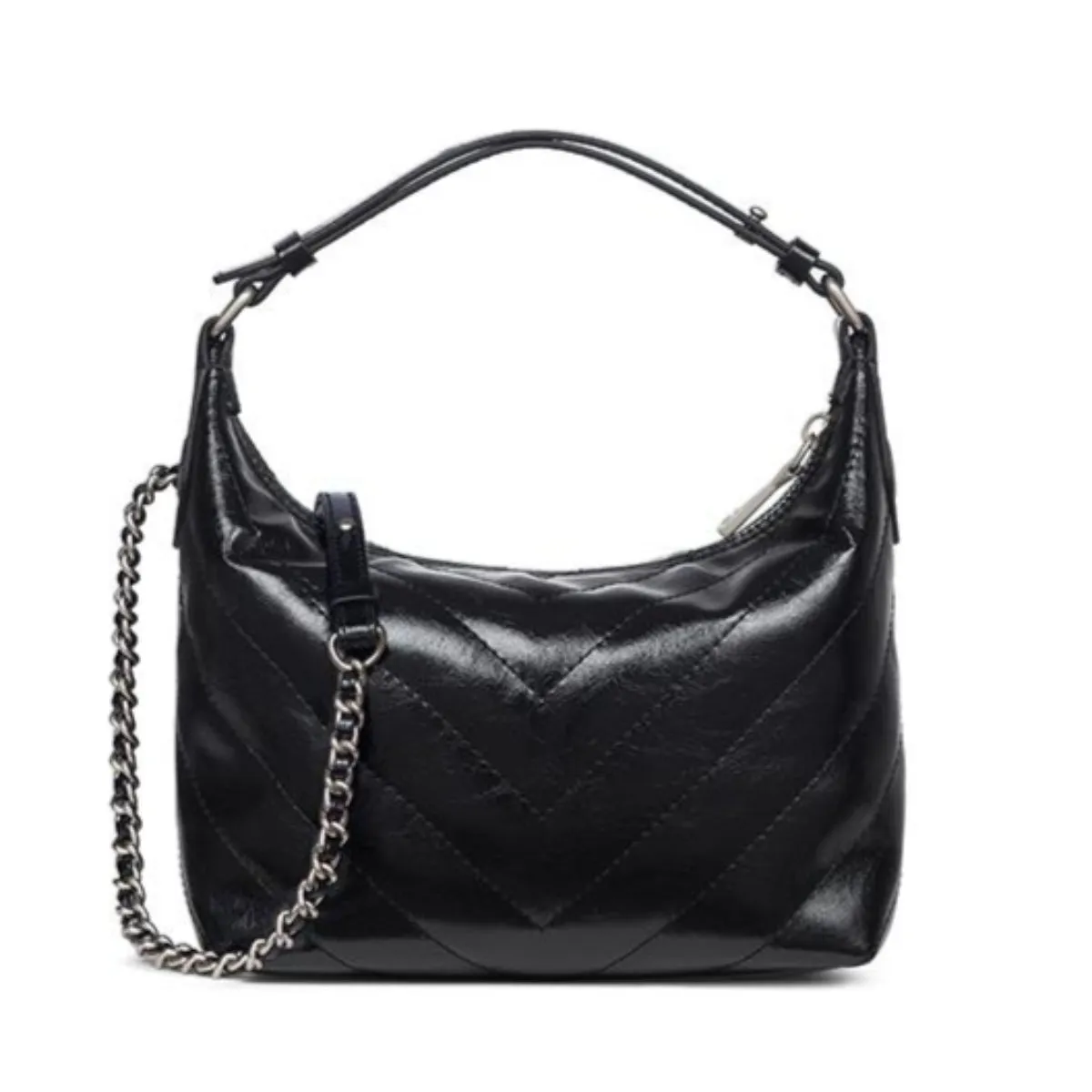J.ESTINA ILLY SM Hobo Tote Shoulder Cross Bag Black / from Seoul, Korea