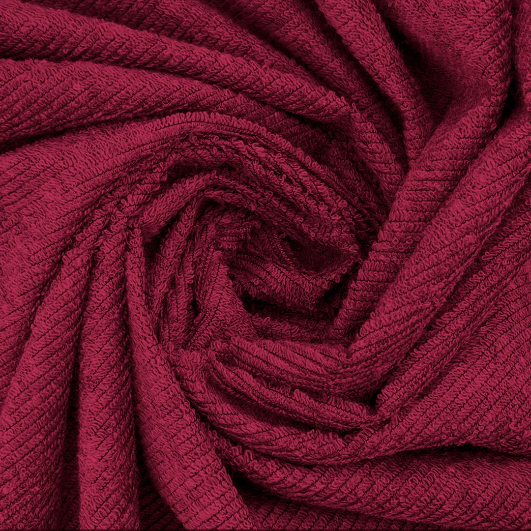 Jointless Recommended Premium & Export Quality Terry Cotton 100% Waterproof Fitted Style Mattress Protector- Maroon Color