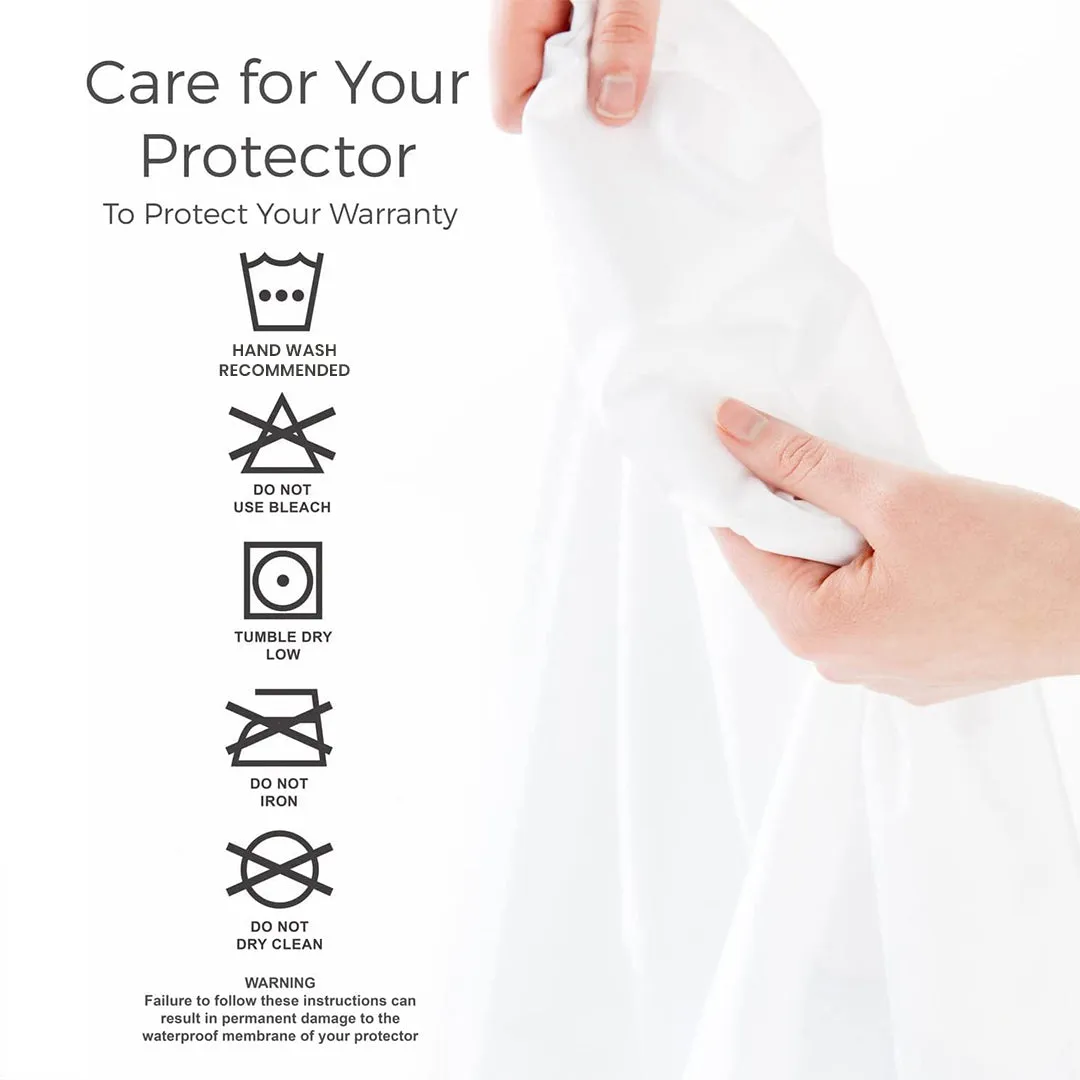 Jointless Recommended Premium & Export Quality Terry Cotton 100% Waterproof Fitted Style Mattress Protector- Maroon Color