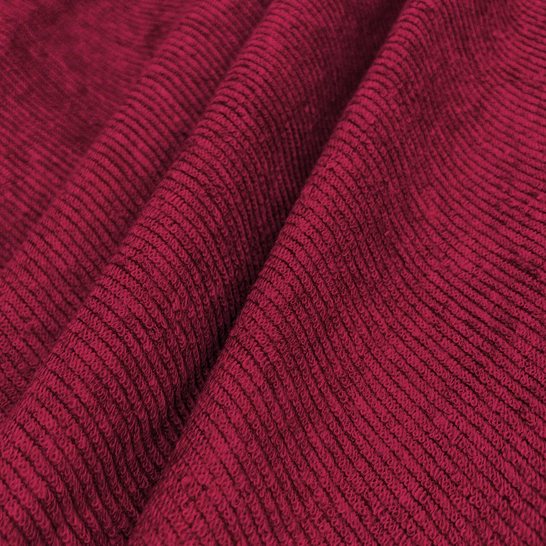 Jointless Recommended Premium & Export Quality Terry Cotton 100% Waterproof Fitted Style Mattress Protector- Maroon Color