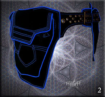 Jupiter Belt Bag - twin pocket saddle bag belt