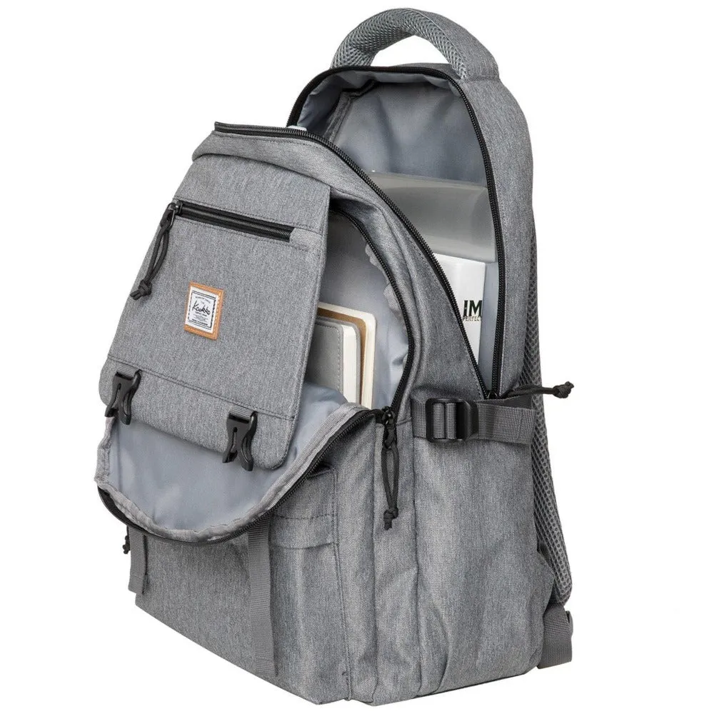 KAUKKO Backpack for School,  KS23 ( Grey / 18.4L )