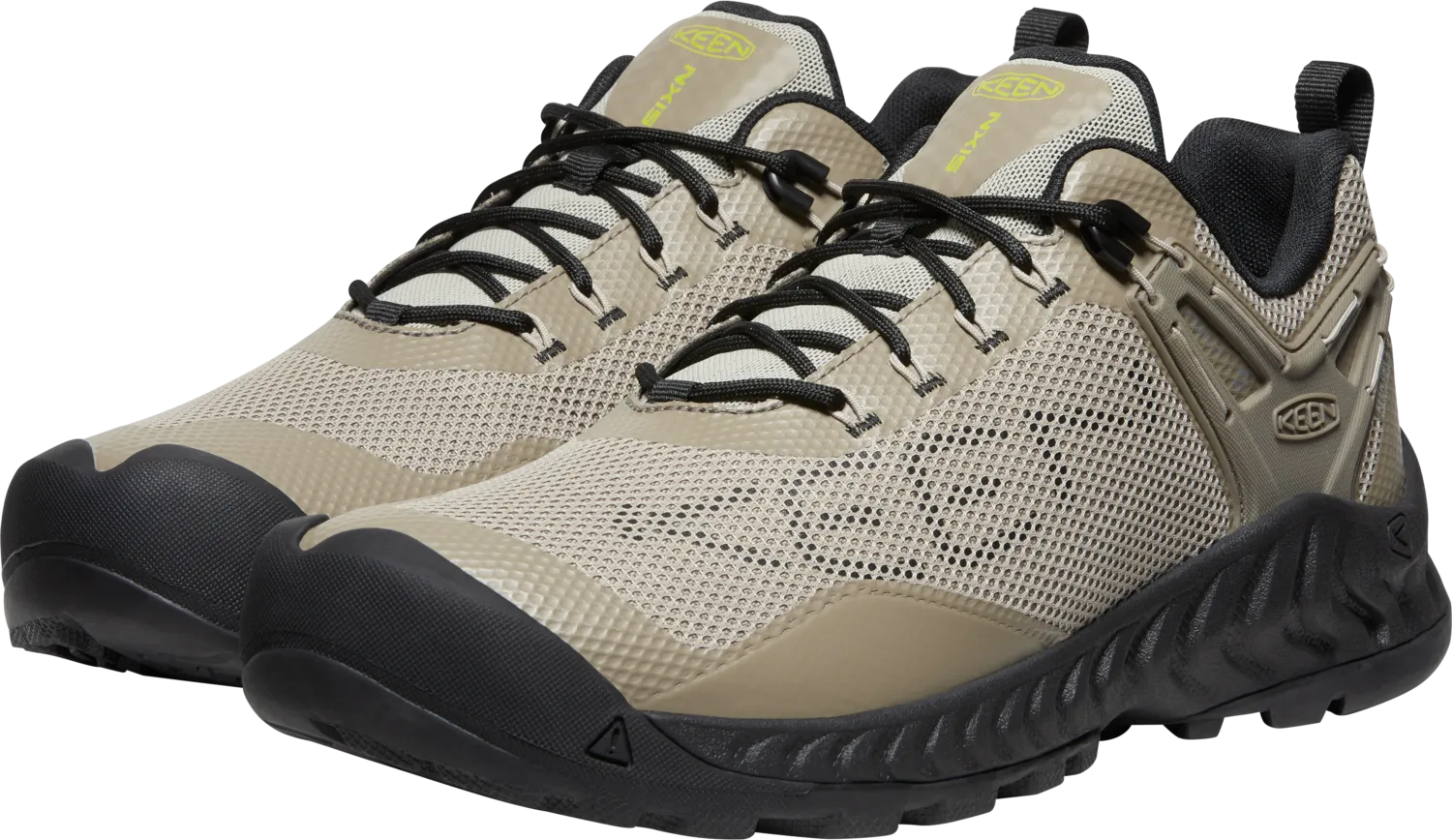 Keen Men&#x27;s NXIS EVO Waterproof Shoe Plaza Taupe-Citronelle | Buy Keen Men&#x27;s NXIS EVO Waterproof Shoe Plaza Taupe-Citronelle here | Outnorth
