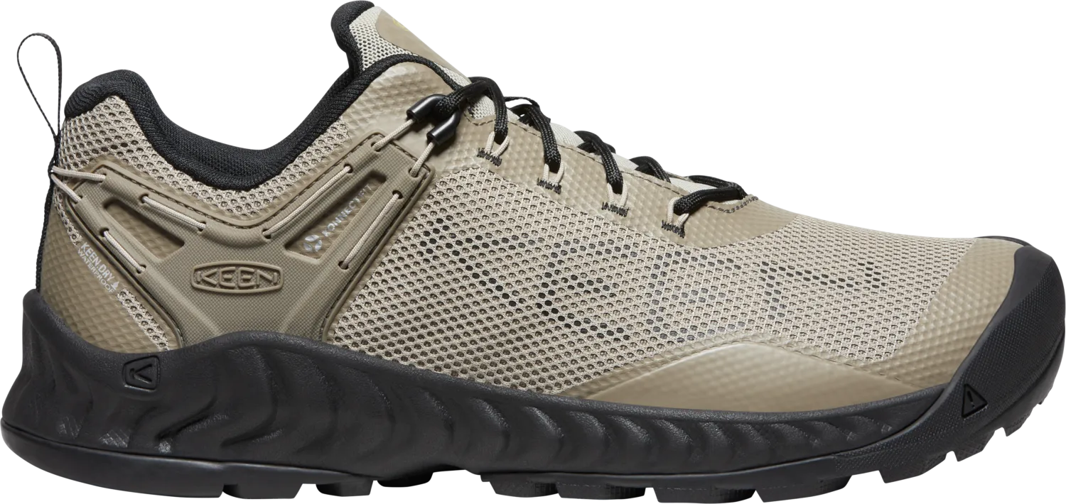 Keen Men&#x27;s NXIS EVO Waterproof Shoe Plaza Taupe-Citronelle | Buy Keen Men&#x27;s NXIS EVO Waterproof Shoe Plaza Taupe-Citronelle here | Outnorth