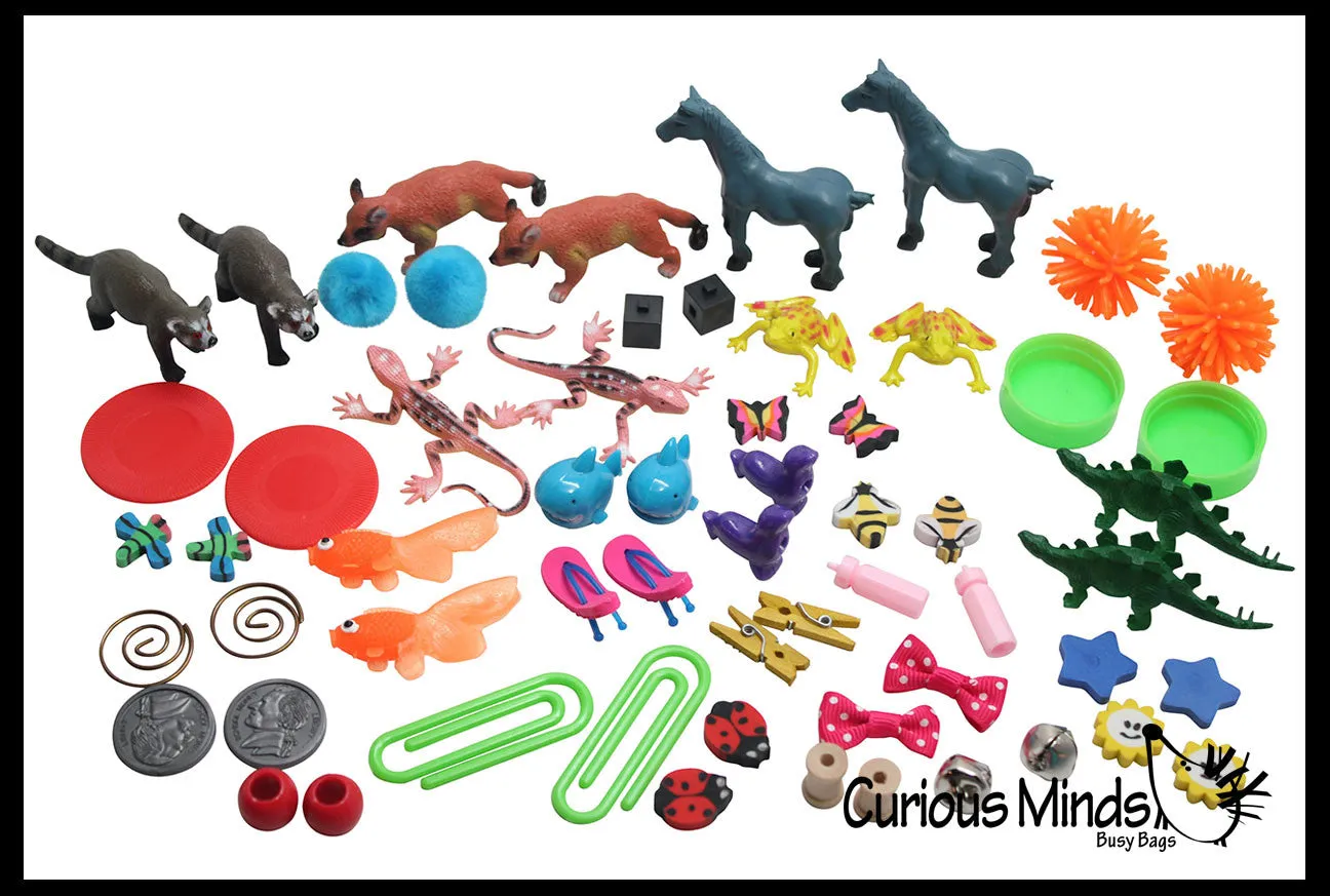 LAST CHANCE - LIMITED STOCK -  SALE - Preschool and Kindergarten Matching Activity with Miniature Objects - early learning toy