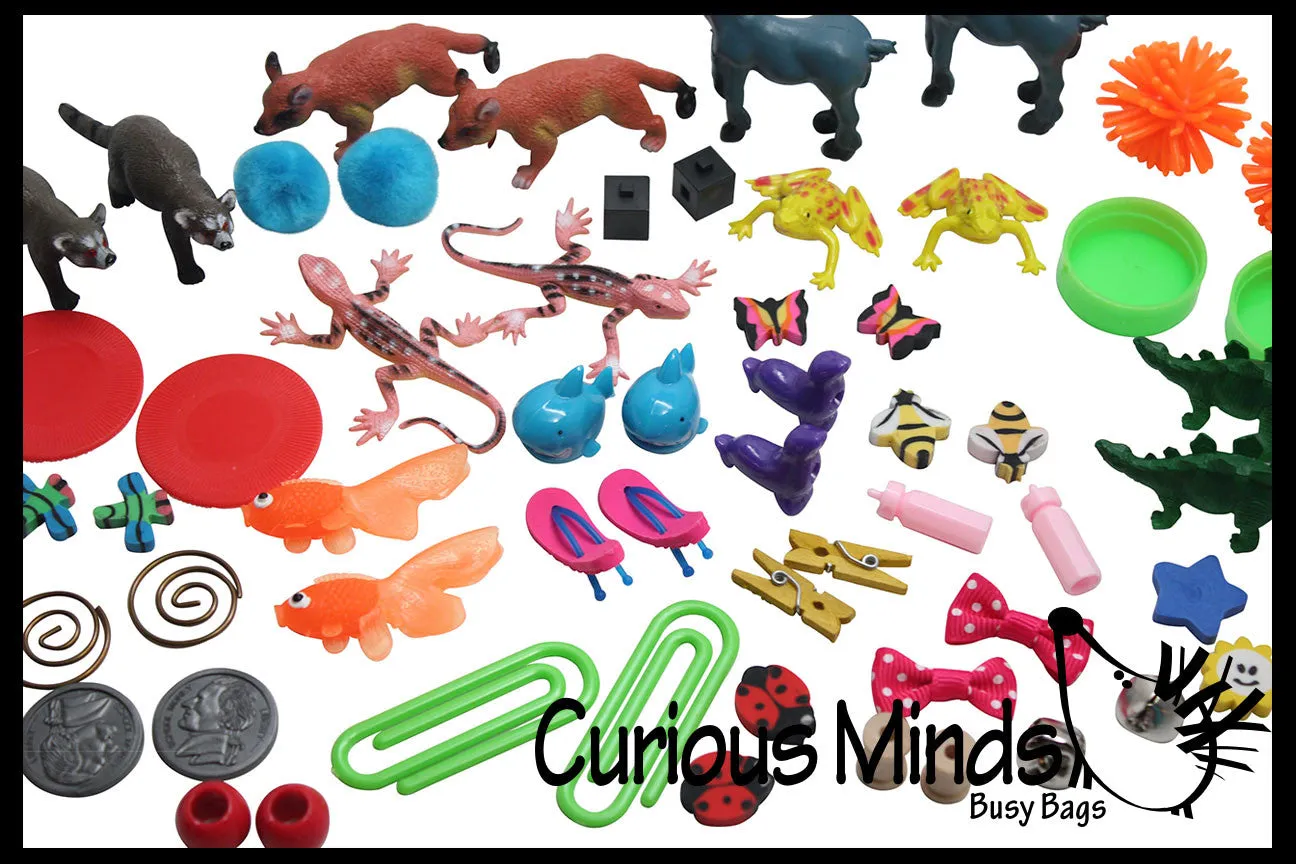 LAST CHANCE - LIMITED STOCK -  SALE - Preschool and Kindergarten Matching Activity with Miniature Objects - early learning toy
