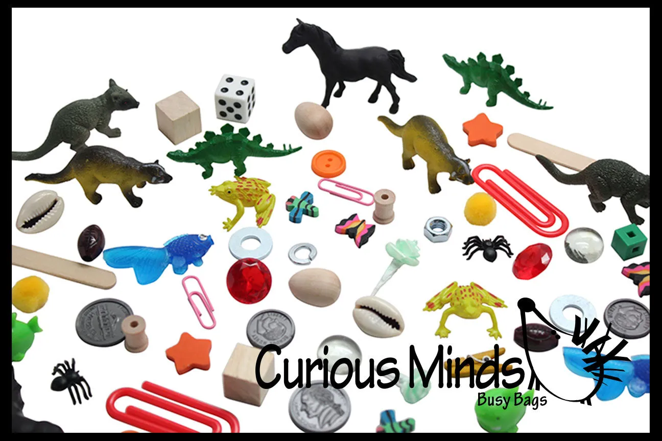 LAST CHANCE - LIMITED STOCK -  SALE - Preschool and Kindergarten Matching Activity with Miniature Objects - early learning toy