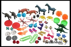 LAST CHANCE - LIMITED STOCK -  SALE - Preschool and Kindergarten Matching Activity with Miniature Objects - early learning toy