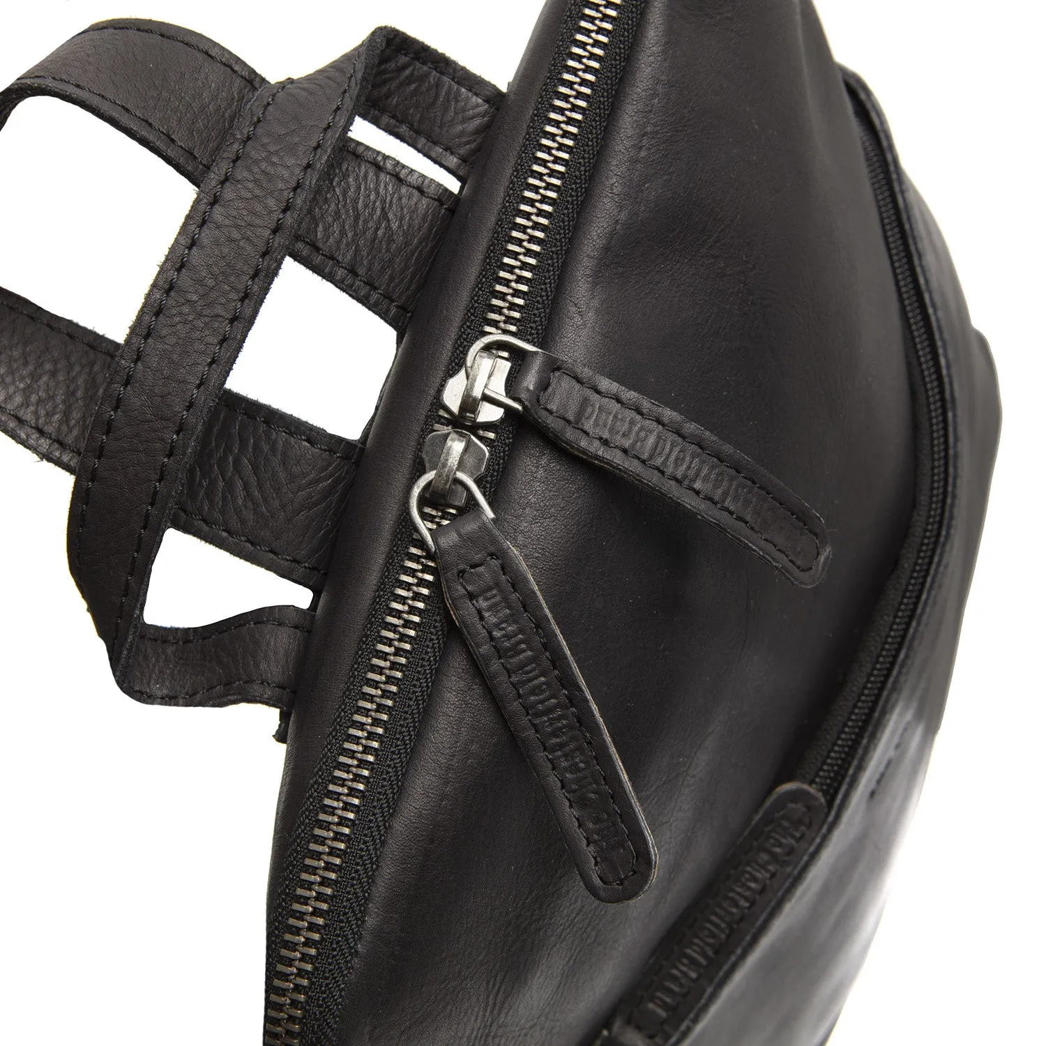 Leather Backpack Black Bern