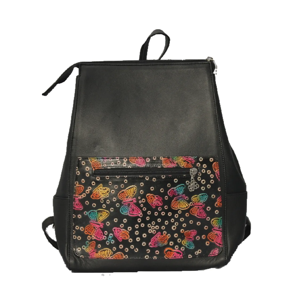 Leather Backpack | Hand Stamped & Hand Painted Designs