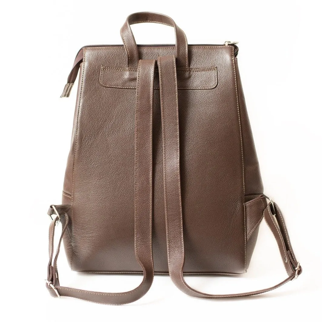 Leather Backpack | Hand Stamped & Hand Painted Designs