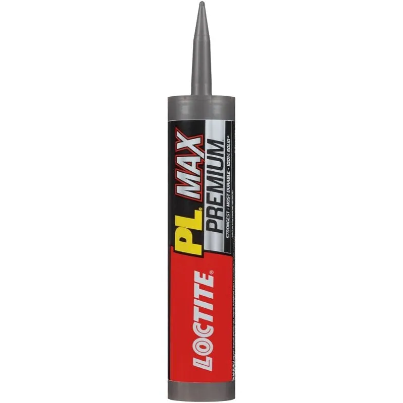 Loctite PL PREMIUM MAX 2292244 Construction Adhesive, Gray, 9 oz Cartridge :EA: QUANTITY: 1