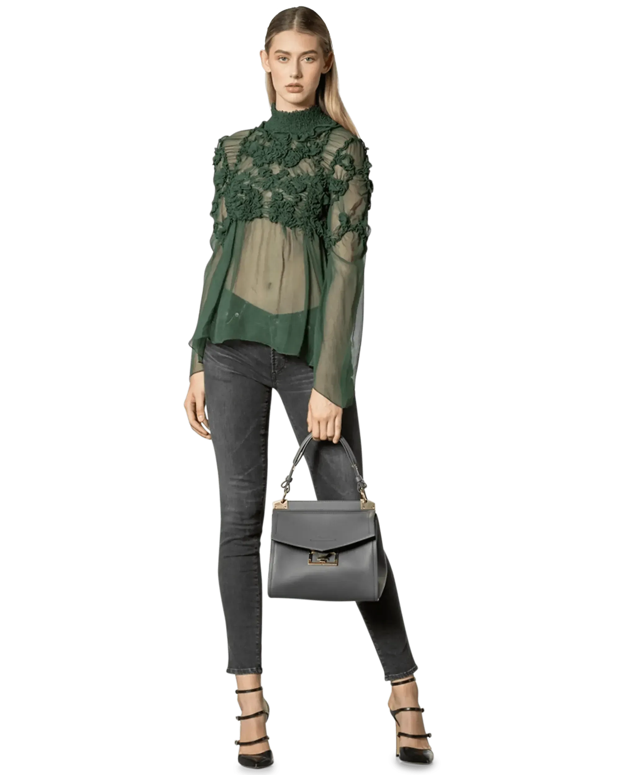Logo-Buckled Day Bag