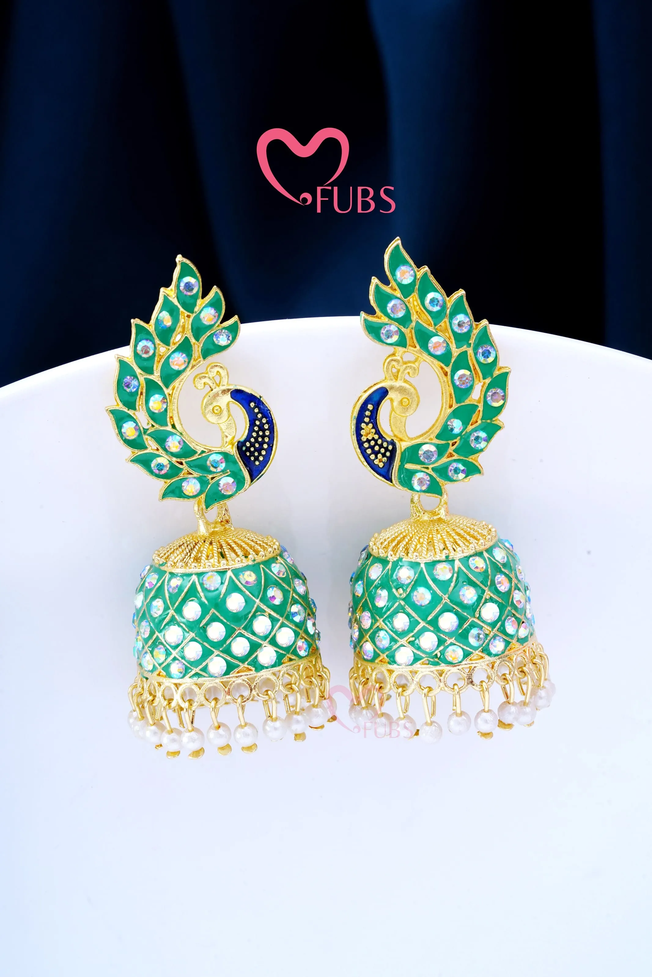 Majestic Peacock Finesse Jhumka