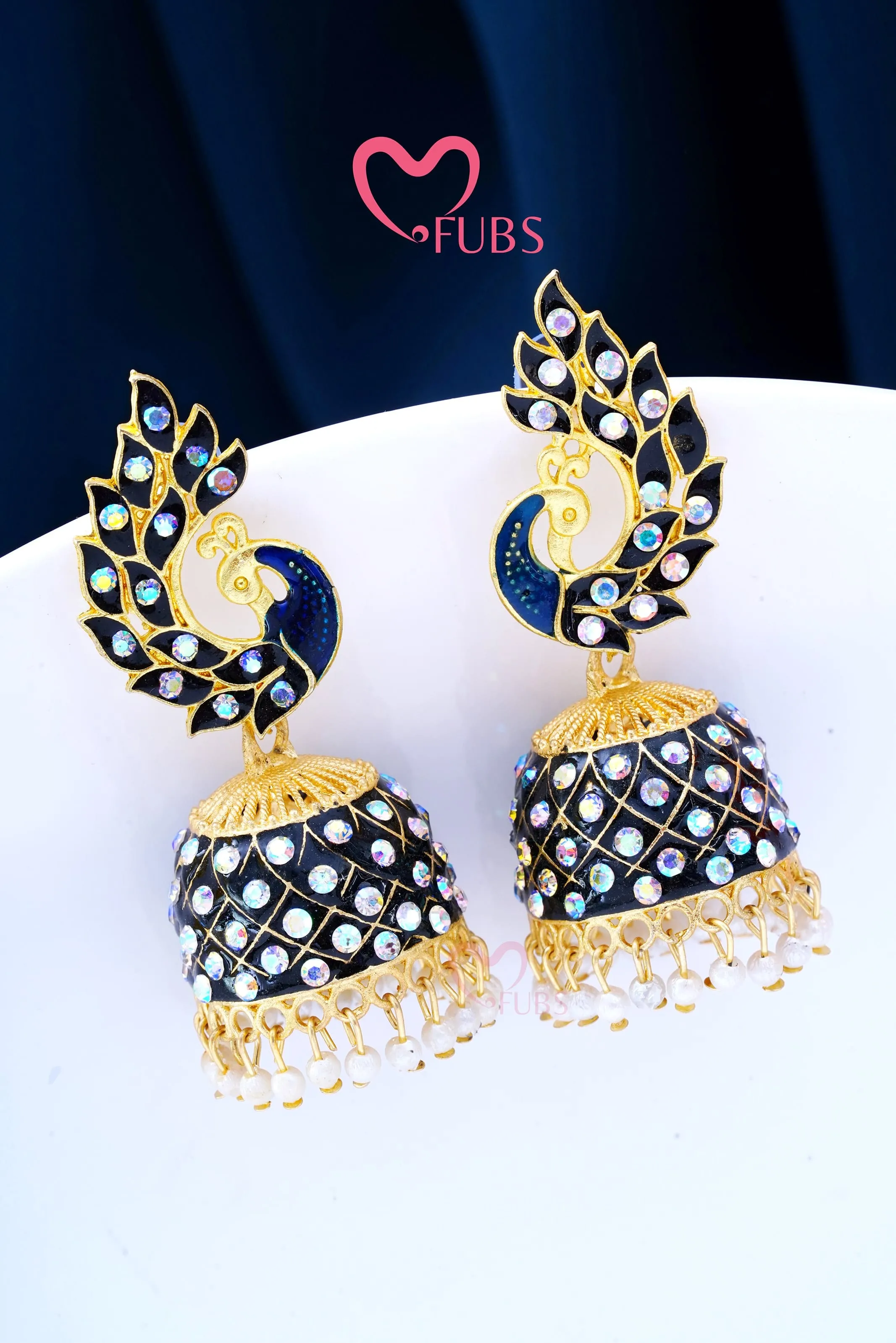 Majestic Peacock Finesse Jhumka