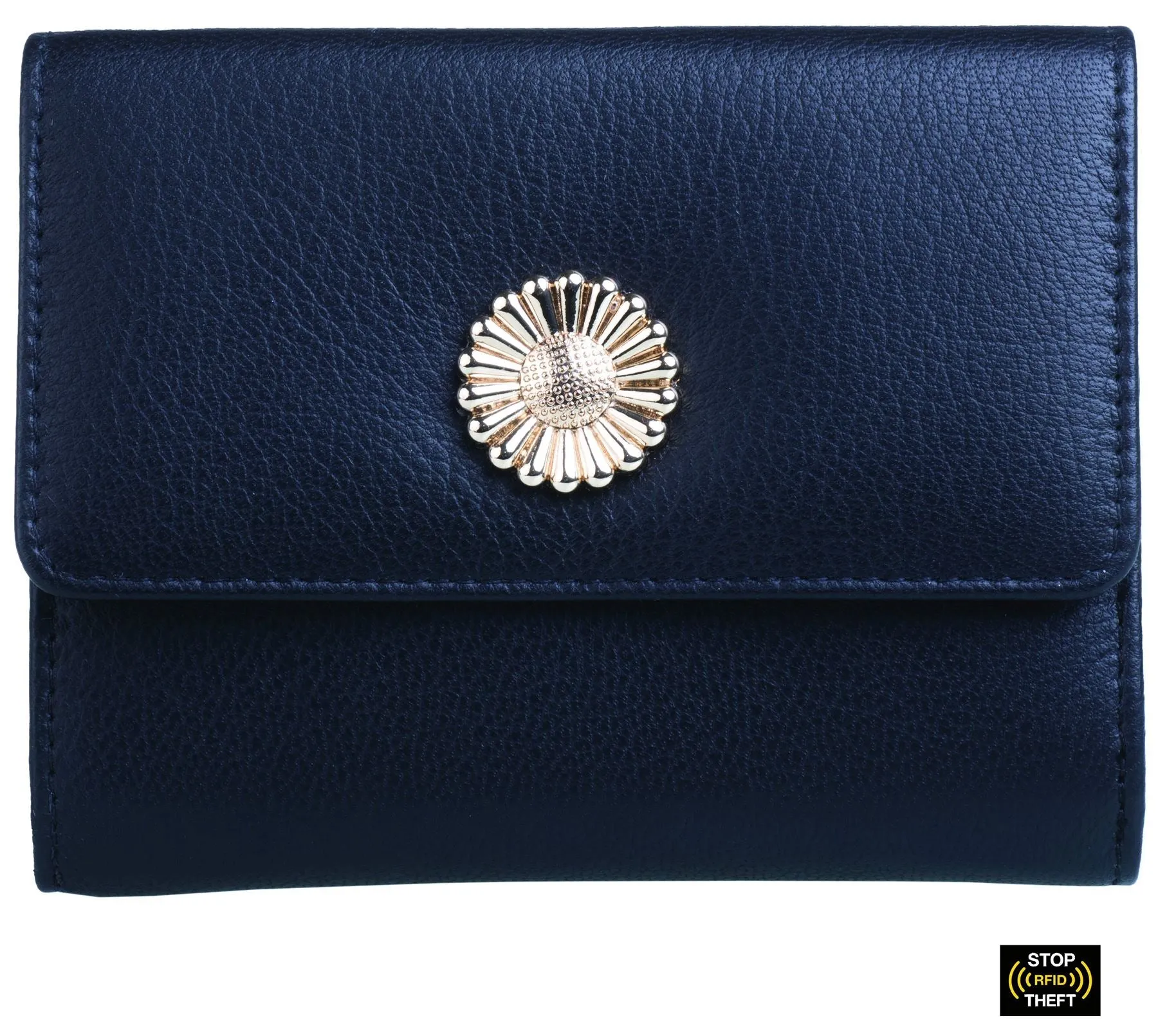 Mala Leather Daisy Collection Compact Leather Purse RFID Blocking 3560_58