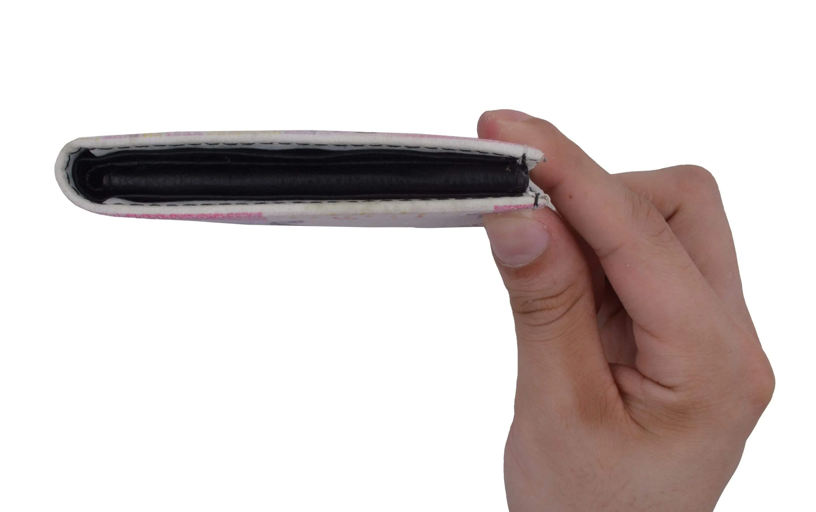 Men's Genuine Leather Bifold Multi Card ID Center Flap Wallet with Graphics 1246