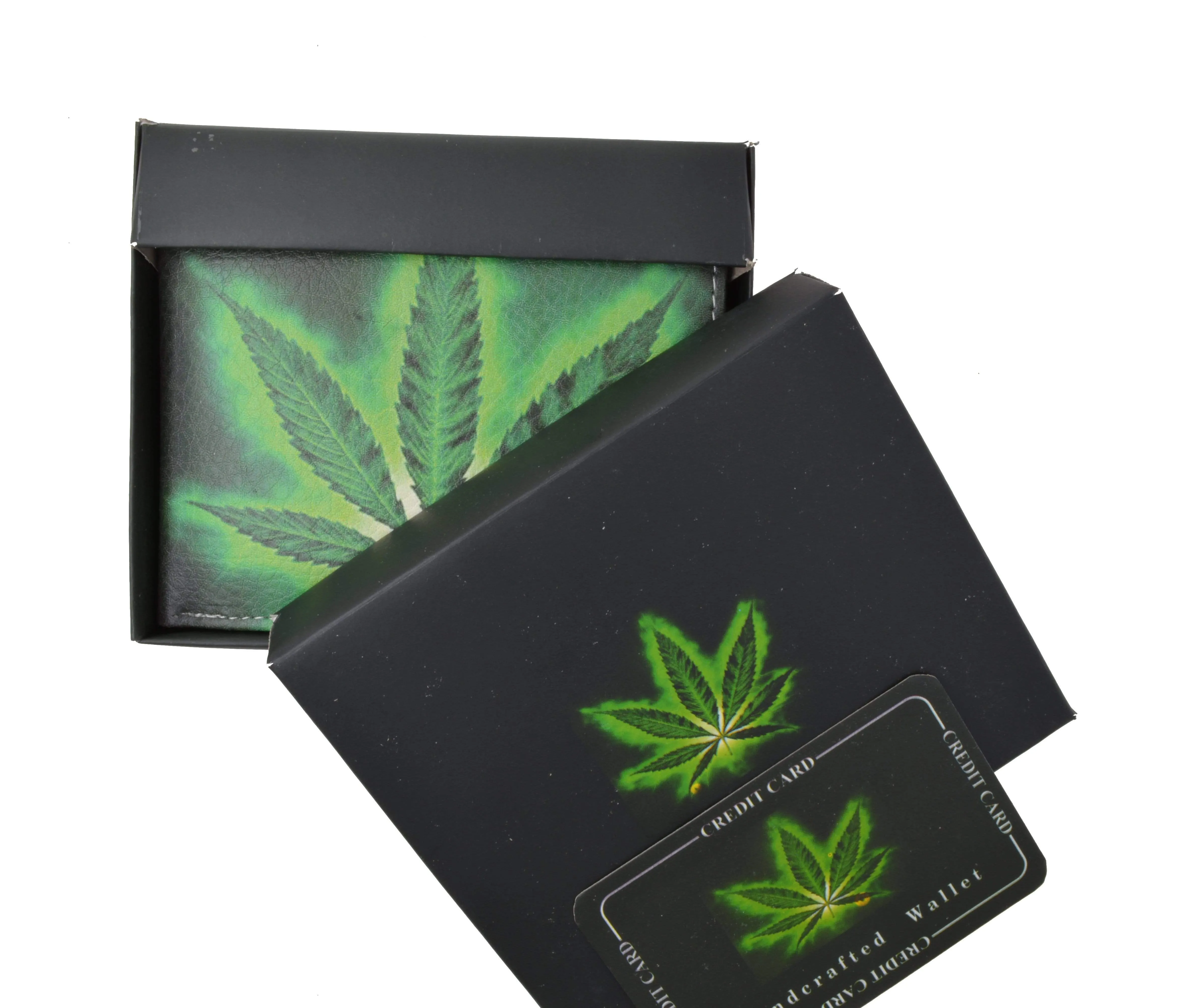 Men's Genuine Leather Bifold Multi Card ID Center Flap Wallet with Graphics 1246