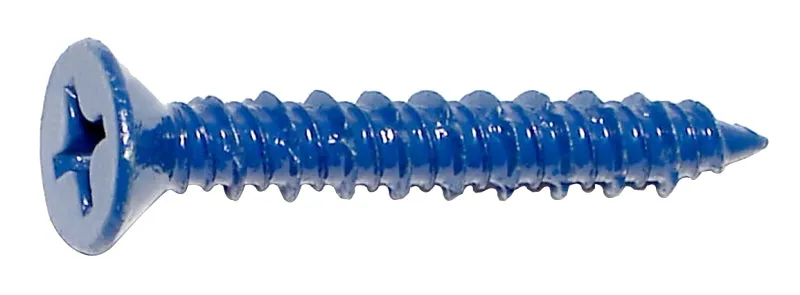 Midwest Fastener 09280 Screw, 1/4 in Thread, 1-3/4 in L, Flat Head, Phillips Drive, Blue Ruspert, 100 PK :BX100: QUANTITY: 1
