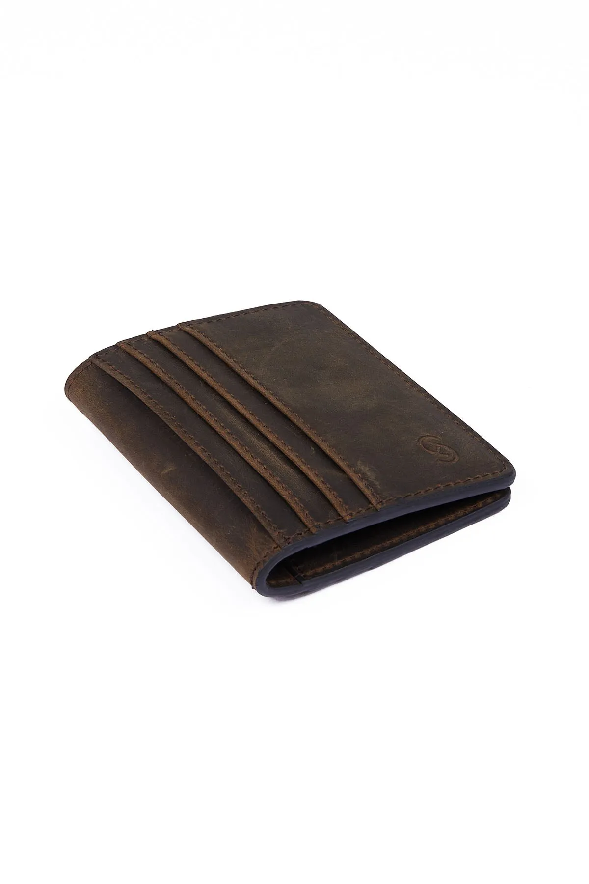 Mink Snap Button Leather Wallet