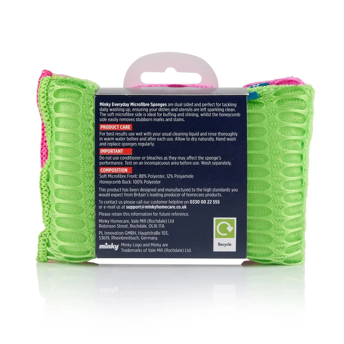 Minky Microfibre Sponges 2-Pack