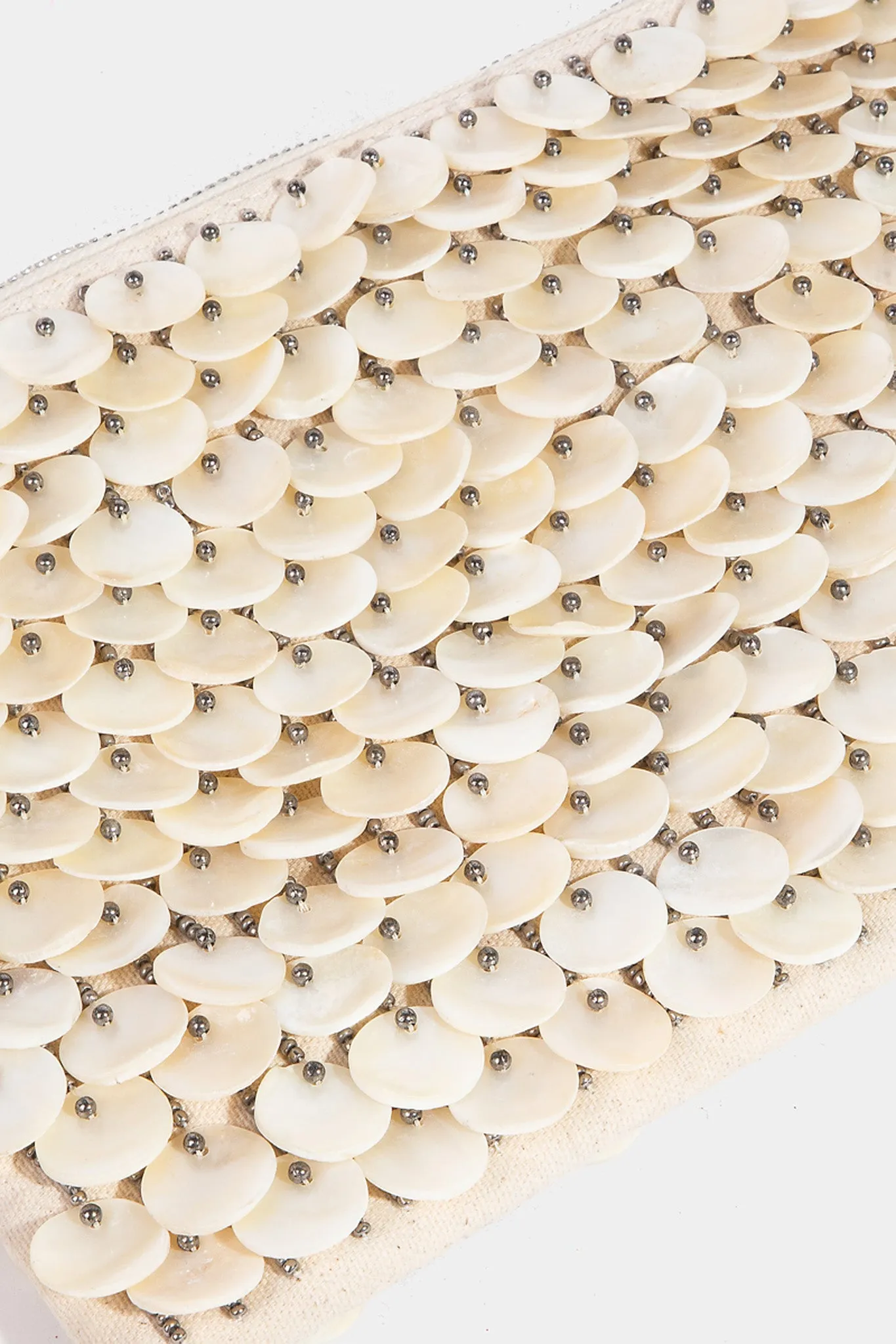 Mother Of Pearl Shell Discs Handbag