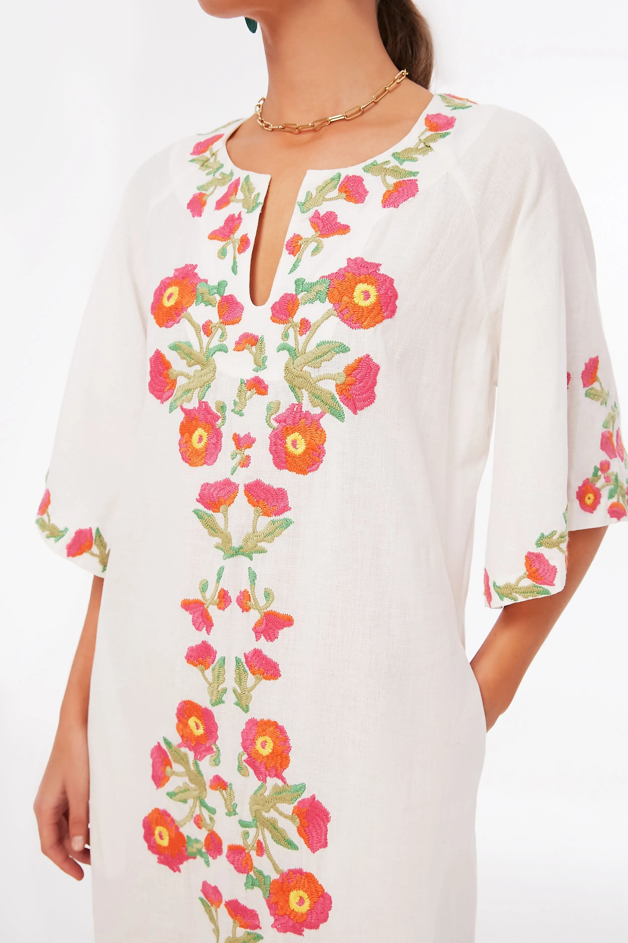 Oyster Charming Maxi Poppy Caftan