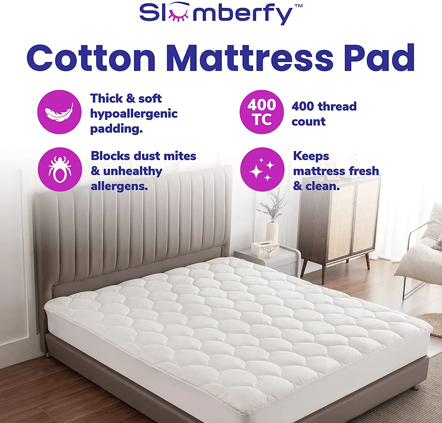 Premium Cotton Mattress Pad