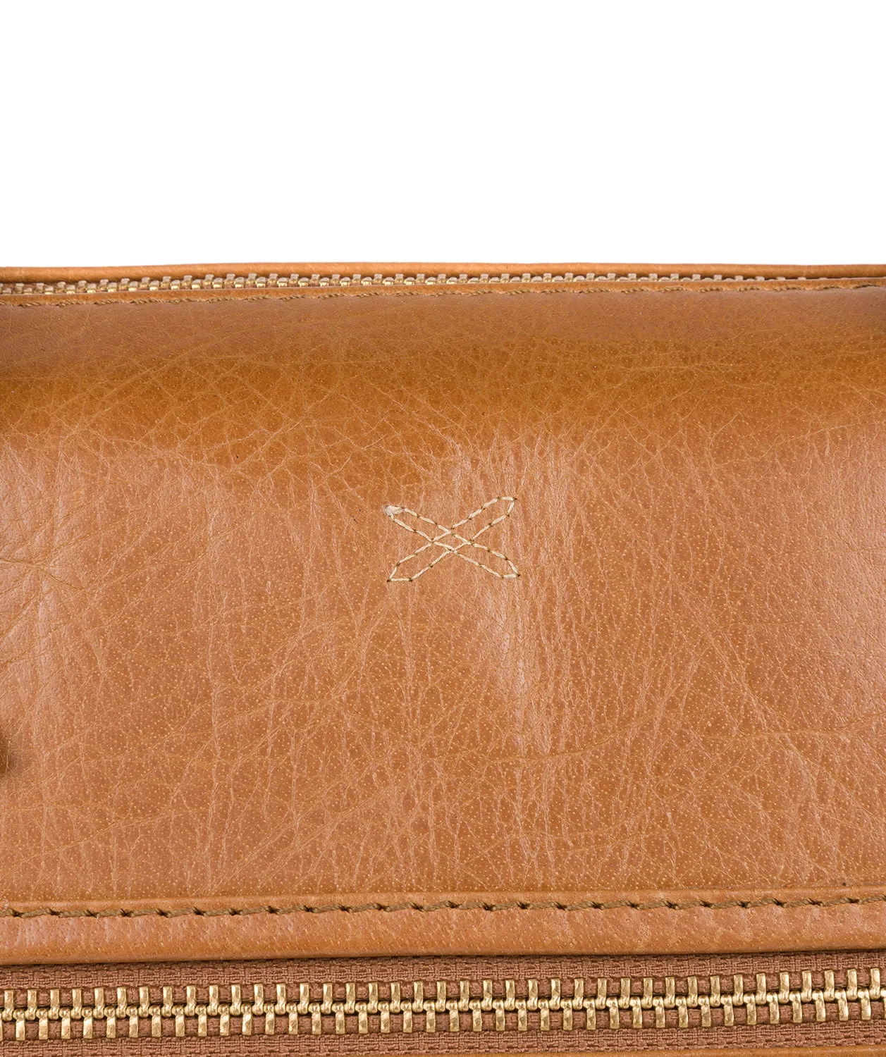'Quinn' Saddle Leather Tote Bag
