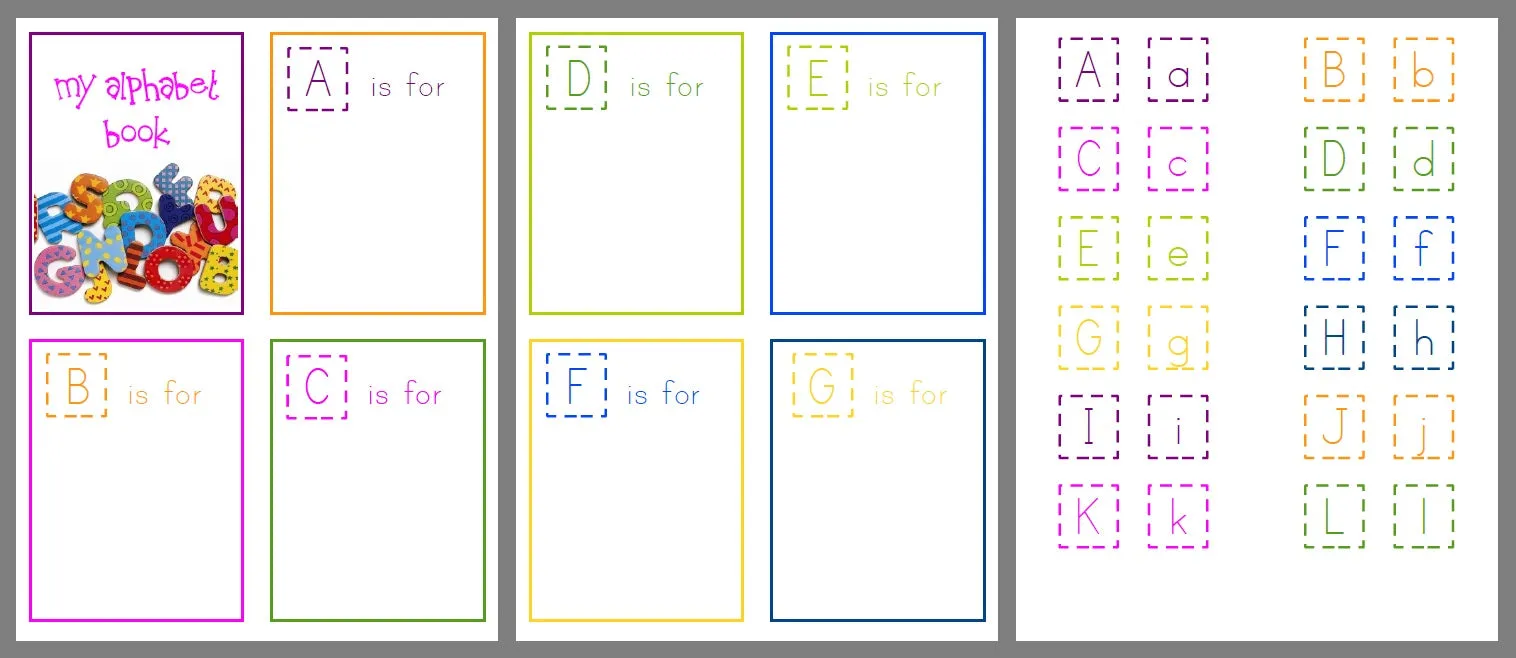 "Busy Bag" Activities: Mini Number &amp; Letter Books