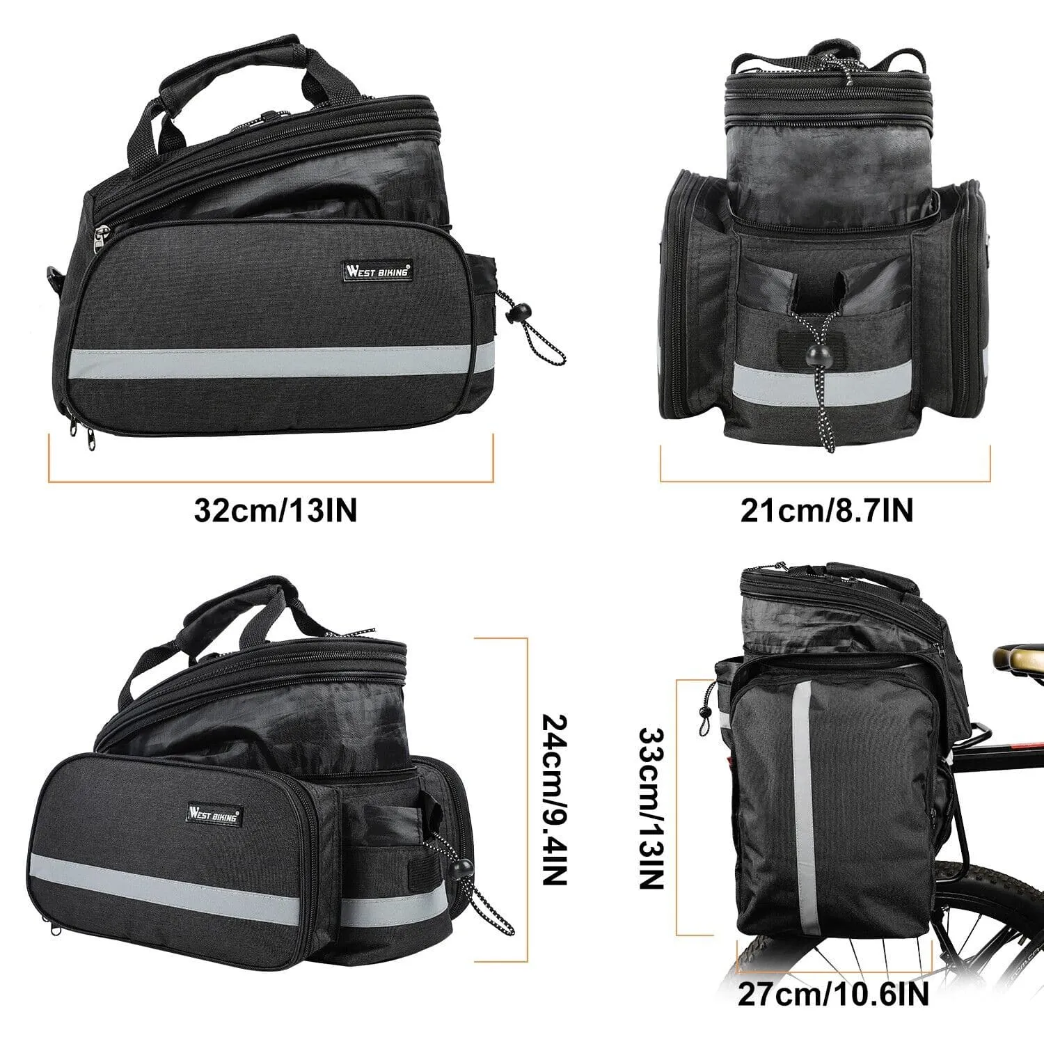 Rear Pannier Bag (Waterproof)