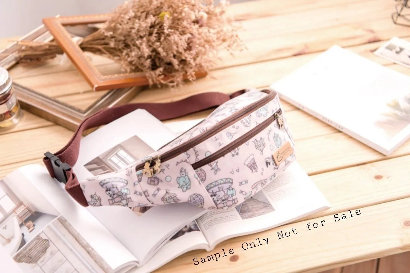 Red & Blue Tartan Plaid Fanny Pack