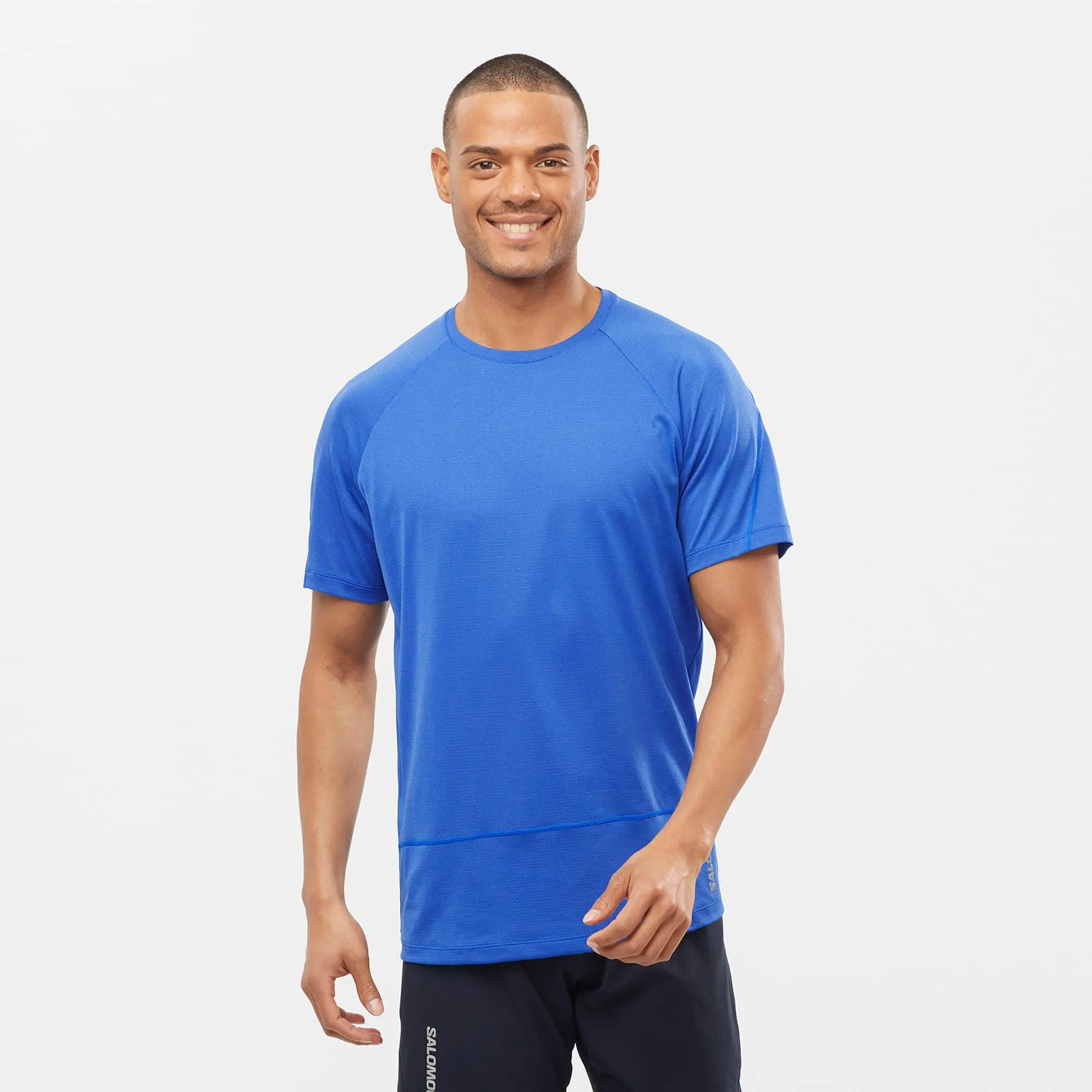 Salomon Men&#x27;s Cross Run Tee Nautical Blue | Buy Salomon Men&#x27;s Cross Run Tee Nautical Blue here | Outnorth