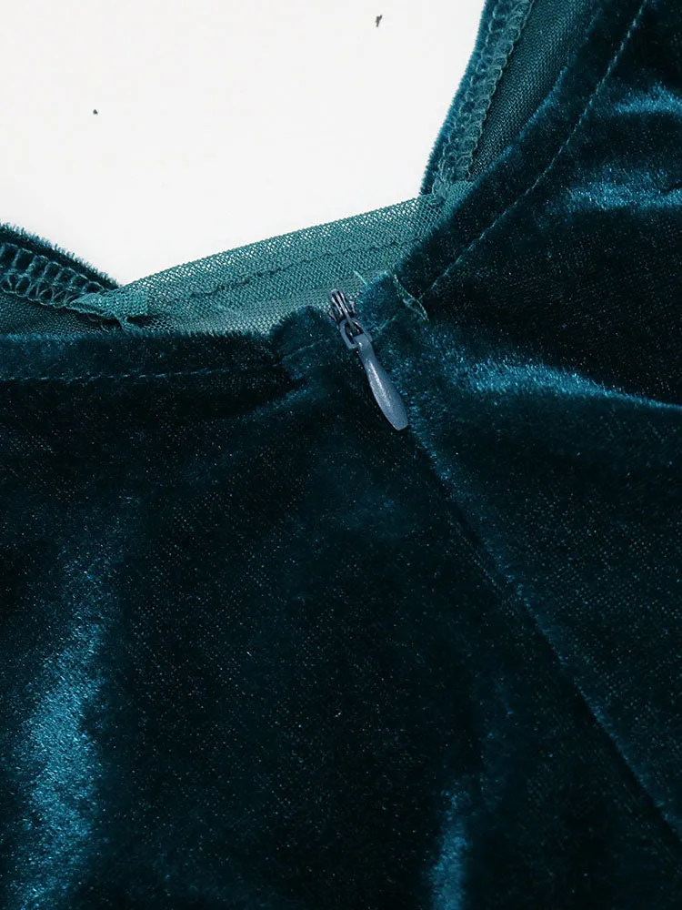 Sequined Charming Satin Dress