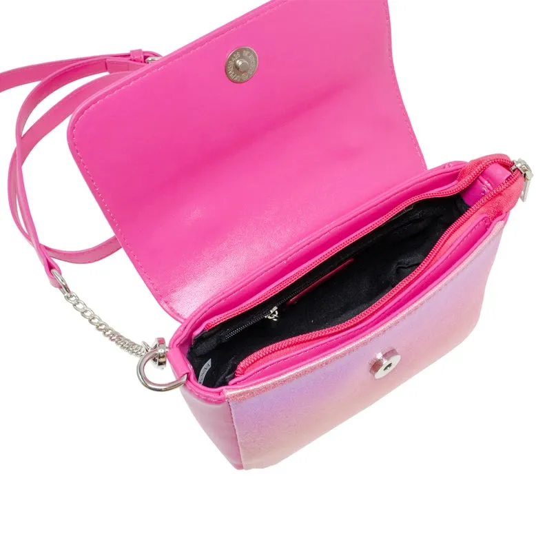 Shiny Baguette Jumbo Chain Bag - Dark Pink