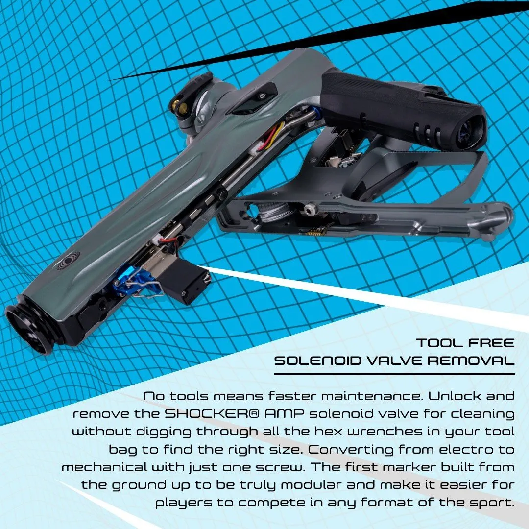 Shocker AMP - Dust Blue/Black - Paintball Gun