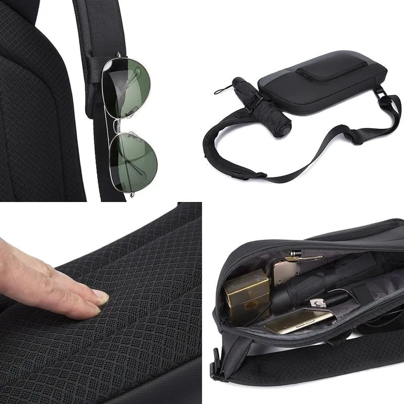 Sling Bag - Water Resistant, Stylish Design | 5L Capacity | Black