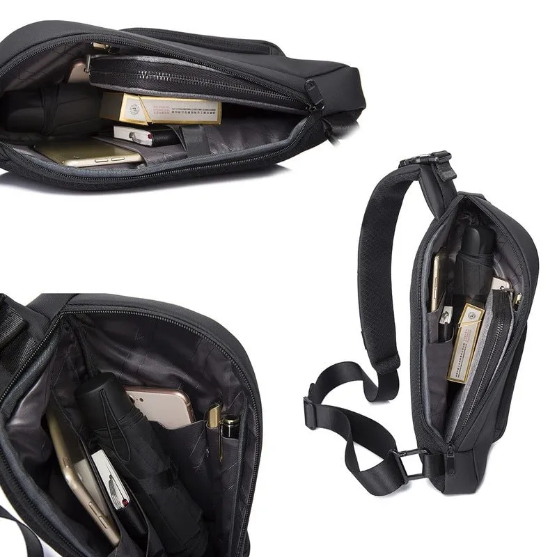 Sling Bag - Water Resistant, Stylish Design | 5L Capacity | Black