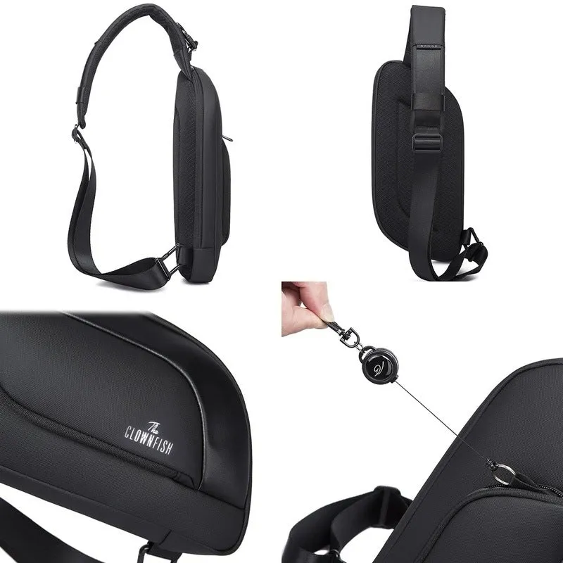 Sling Bag - Water Resistant, Stylish Design | 5L Capacity | Black