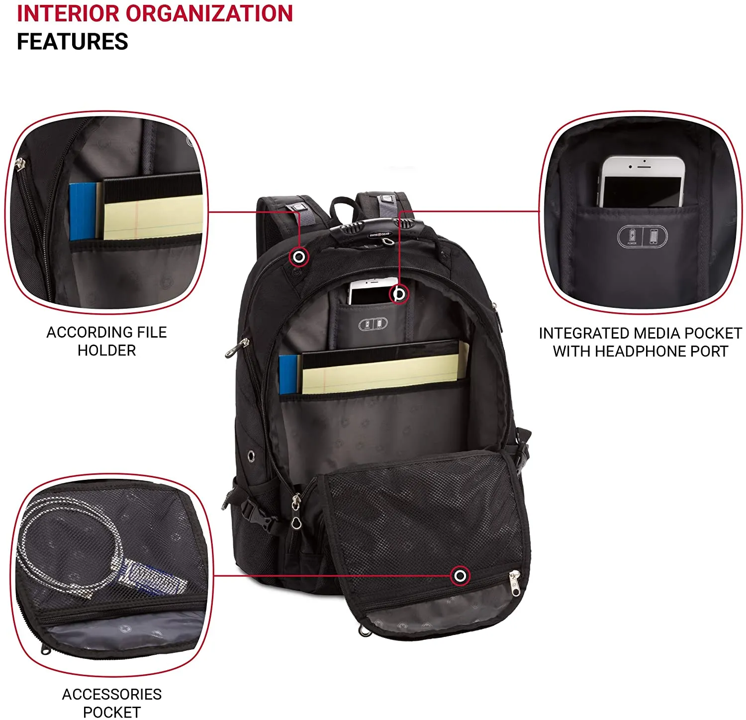 Swiss Gear Backpack - Black