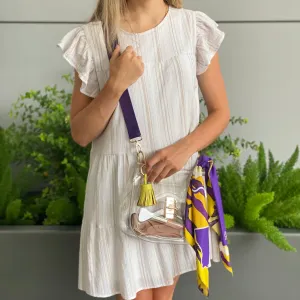 The Baton Rouge Clear Medium Saddle Bag