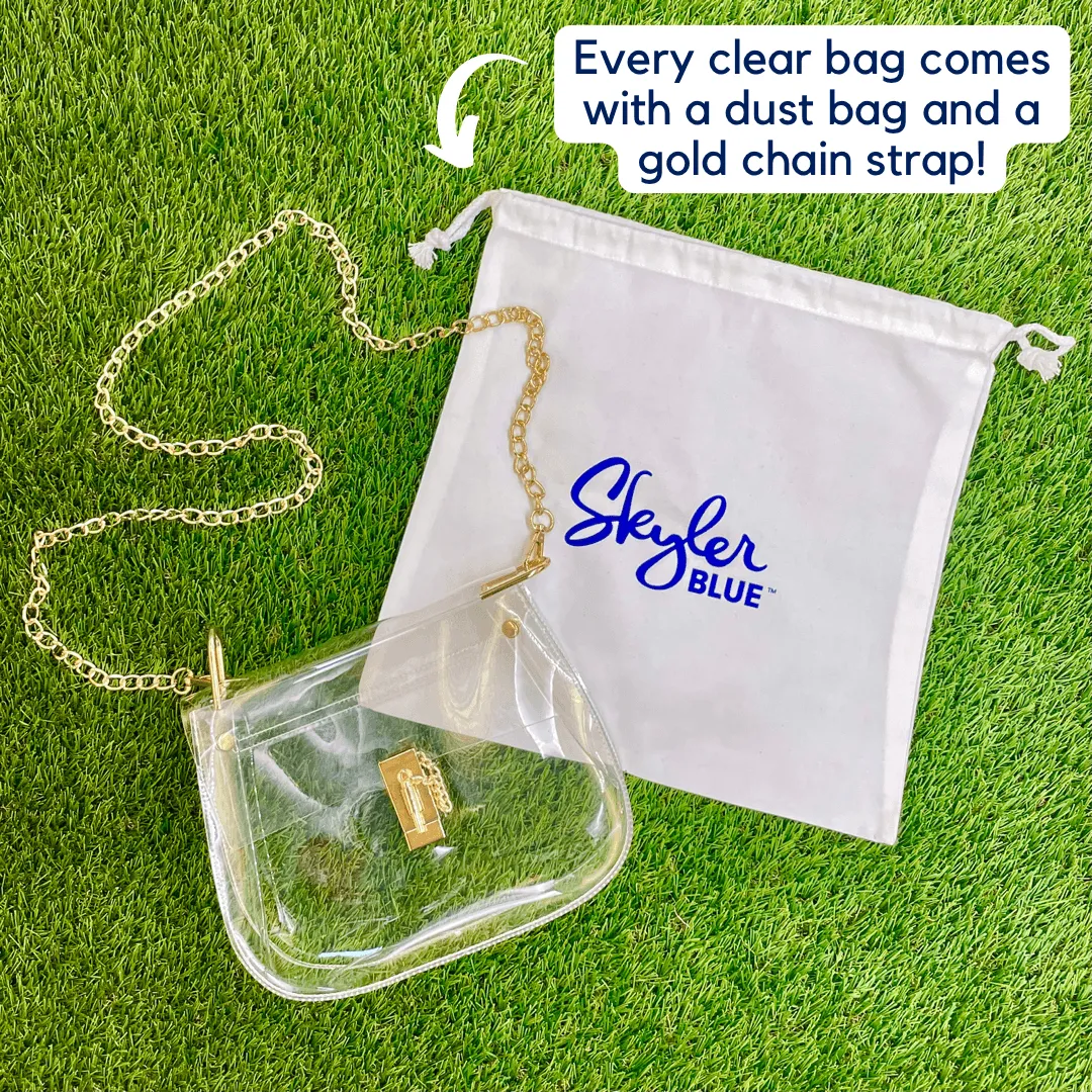 The Baton Rouge Clear Medium Saddle Bag