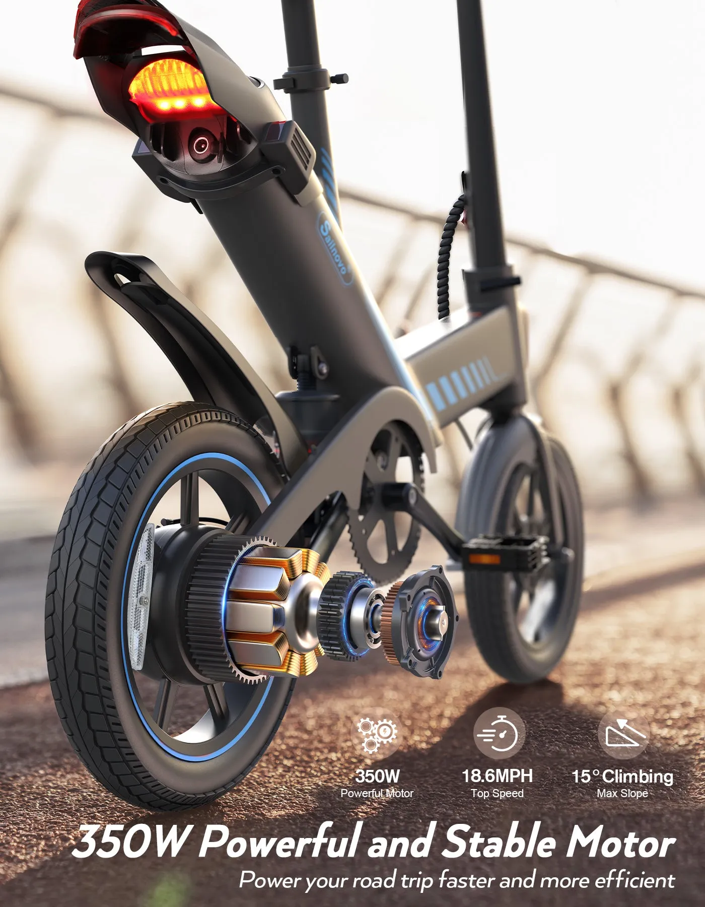 TotGuard Sailnovo Urban Commuter Folding Electric Bike