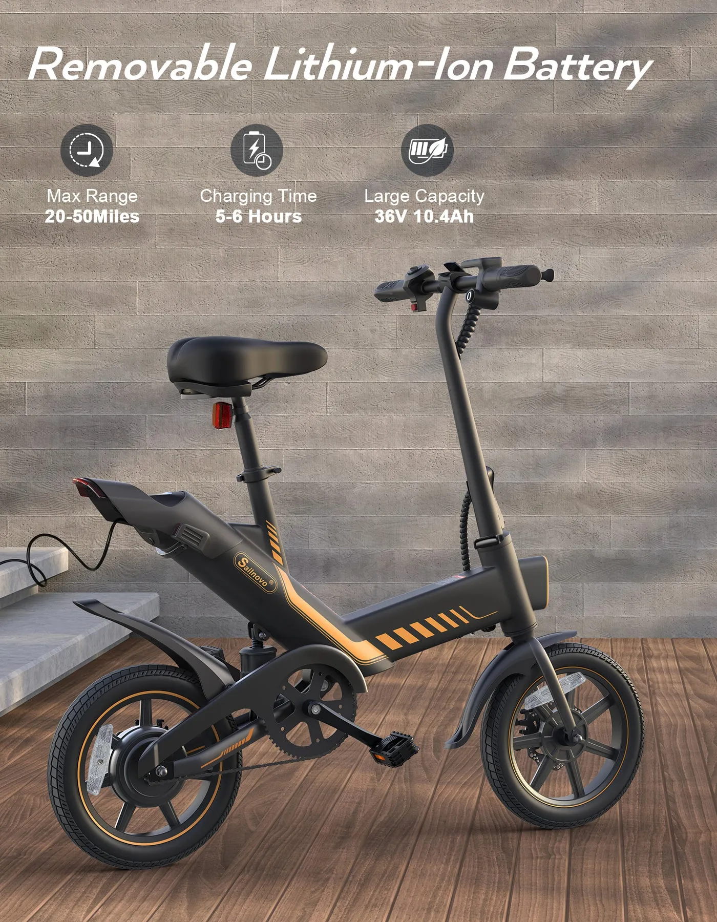 TotGuard Sailnovo Urban Commuter Folding Electric Bike