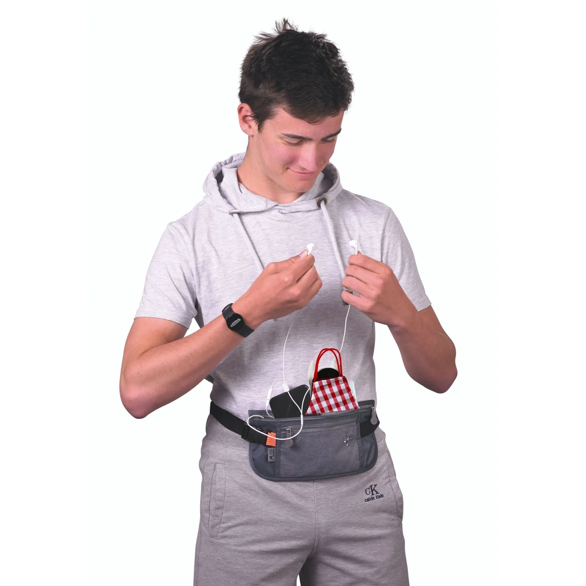 Troika Travel Money Belt with RFID Protection Grey