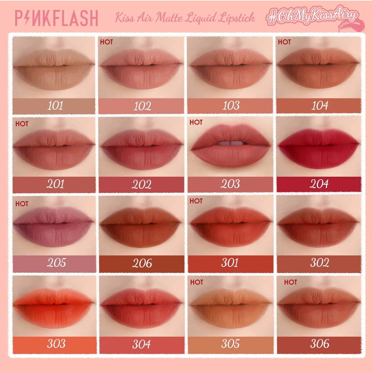 VenusFox PINKFLASH Liquid Blush Kiss Air Feeling Makeup Face Blusher Double Use Matte Lipstick Lipgloss Waterproof Make Up Cosmetic