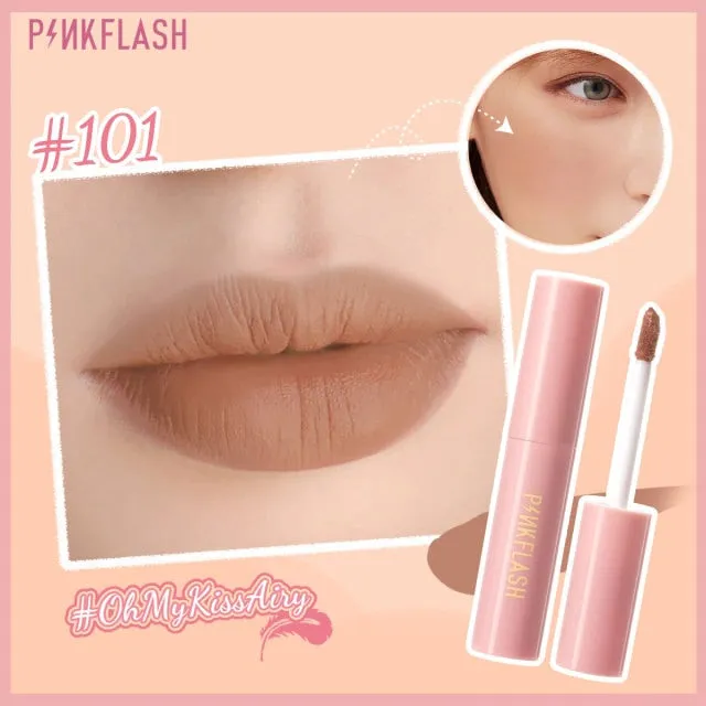 VenusFox PINKFLASH Liquid Blush Kiss Air Feeling Makeup Face Blusher Double Use Matte Lipstick Lipgloss Waterproof Make Up Cosmetic