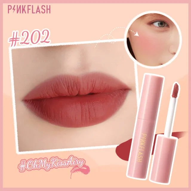 VenusFox PINKFLASH Liquid Blush Kiss Air Feeling Makeup Face Blusher Double Use Matte Lipstick Lipgloss Waterproof Make Up Cosmetic