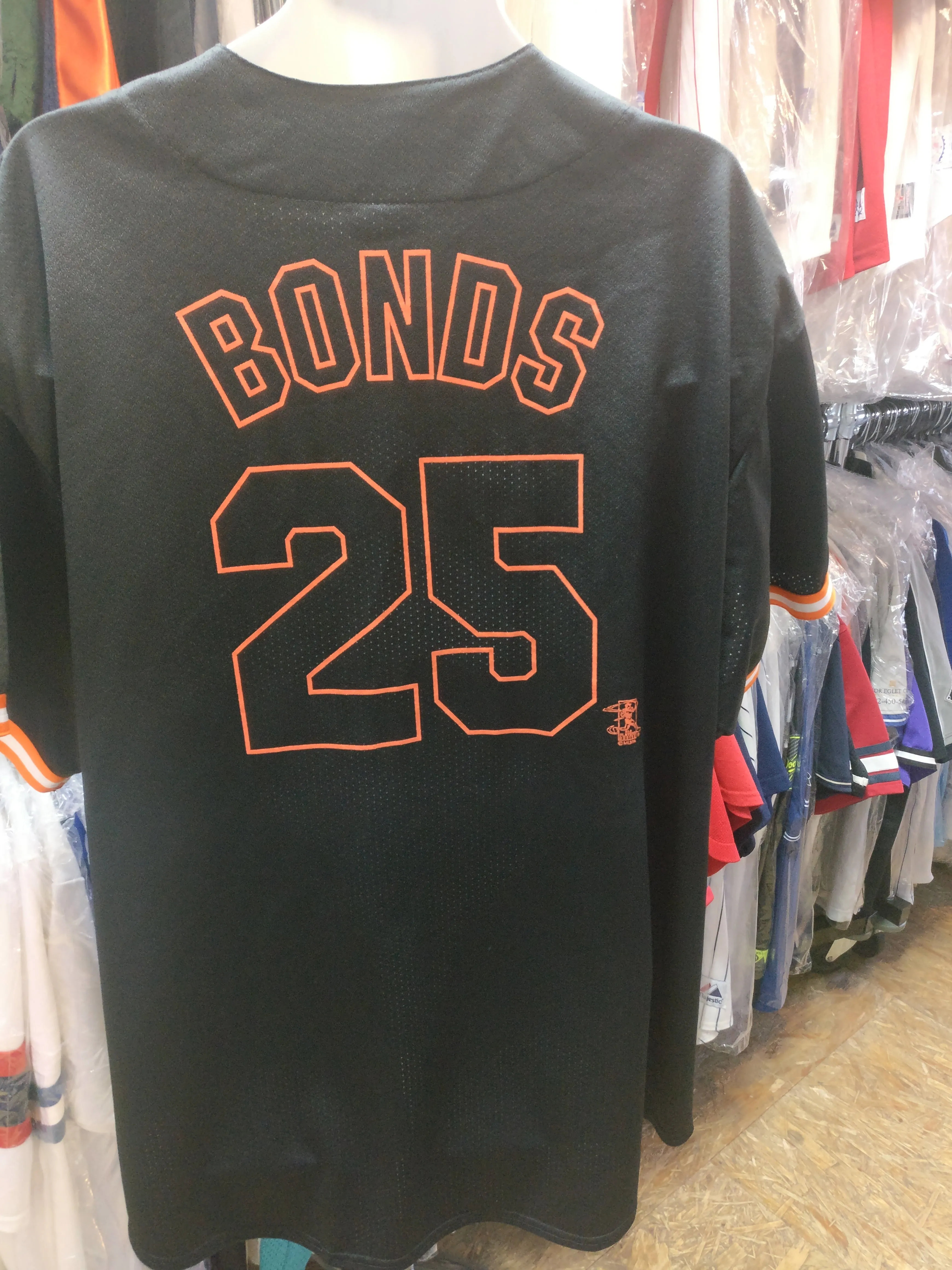 Vintage #25 BARRY BONDS San Francisco Giants MLB Majestic Jersey XXL